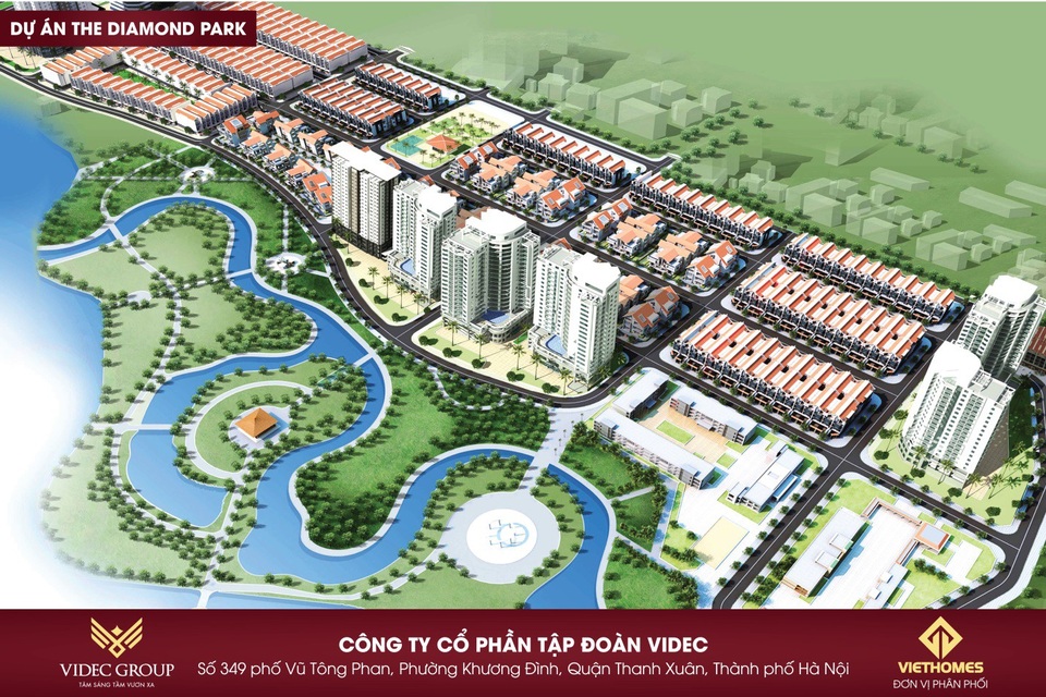 Bất động sản Mê Linh hưởng lợi nhờ cơ sở hạ tầng - 3 The Diamond Park là 1 trong những dự án nóng nhất tại Mê Linh thời điểm này.