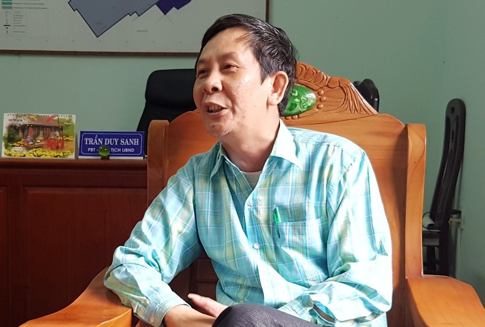 Đình chỉ công trình xây dựng trong Lục Bộ - khu vực I di sản thế giới - 3 Ông Trần Duy Sanh, Chủ tịch UBND phường Thuận Thành trả lời báo chí