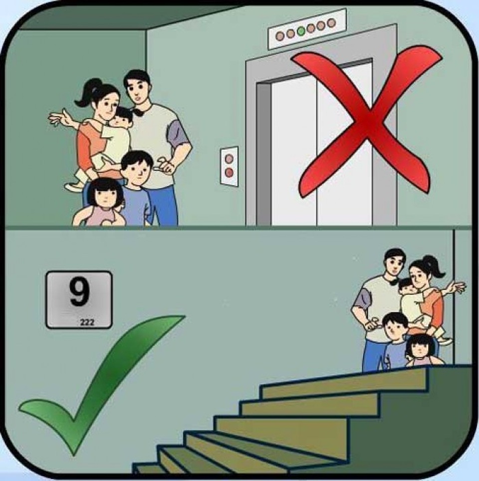 Cháy chung cư: Những lưu ý tuyệt đối phải nhớ để cứu sống bản thân - 1 Khi phát hiện có đám cháy thì phải bình tĩnh để tìm cách xử lý và tìm cách thoát khỏi tòa nhà một cách an toàn. (Ảnh minh họa)