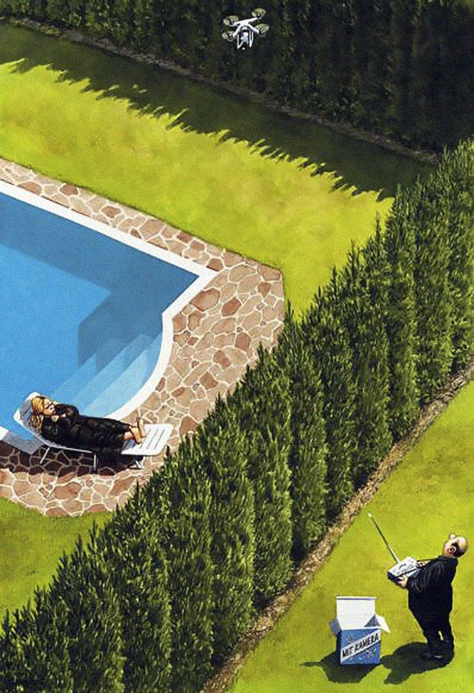 Những bức vẽ thú vị “bắt bệnh” xã hội hiện đại - 11 Riêng tư thời hiện đại.