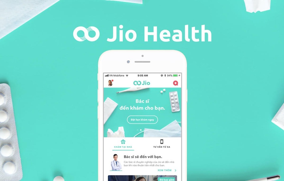 Jio Health - Bước đột phá cho sức khỏe cộng đồng - 1 Ứng dụng Jio Health trên thiết bị thông minh (có thể tải từ Apple App Store và Google Play)