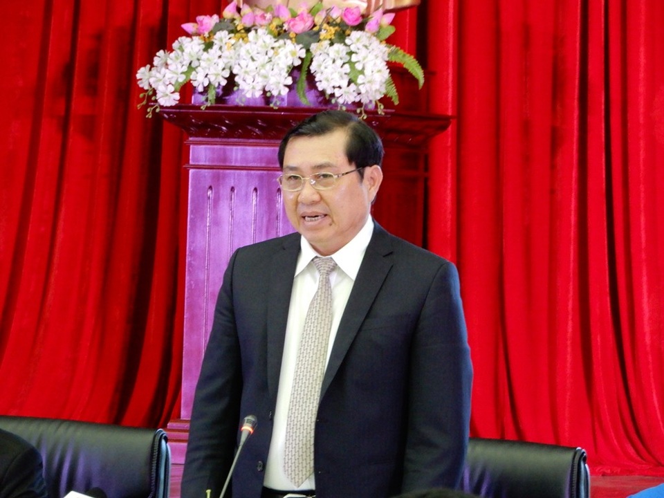 Đà Nẵng “đặt hàng” các bạn trẻ xây dựng thành phố thông minh - 2 Chủ tịch UBND TP Đà Nẵng Huỳnh Đức Thơ phát biểu tại buổi đối thoại với thanh niên