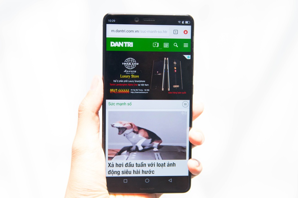 Với Aquos S3, điểm nhấn của máy đó là màn hình với cặp tai thỏ tương tự iPhone X. Đặc biệt viền màn hình cực mỏng và theo các nguồn tin cho biết, màn hình này 6 inch và tỉ lệ hiển hị màn hình của máy chiếm đến 91%. Đây được xem là một con số khá lớn, cao hơn nhiều mẫu smartphone tràn viền hiện nay, giúp cho màn hình hiển thị được nhiều hơn và không gian trải nghiệm tốt hơn.