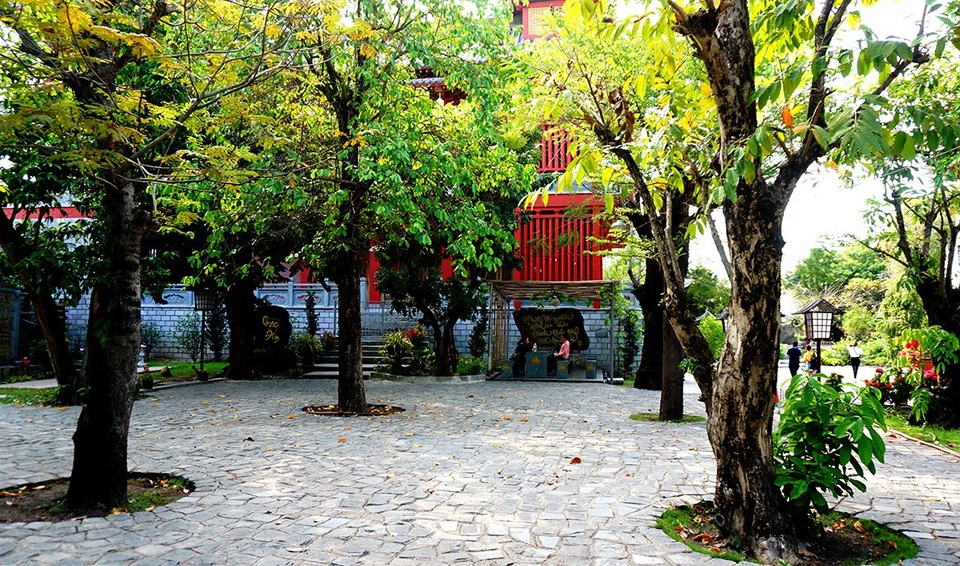 Chiêm ngưỡng tu viện kiến trúc Nhật Bản độc đáo giữa Sài Gòn - 15 Vườn cây cổ thụ chiếm phần nhỏ sân tu viện.