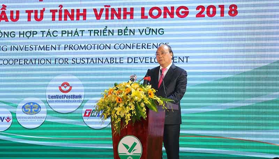 Thủ tướng: Vĩnh Long cần vươn lên trở thành địa phương phát triển năng động hàng đầu - 2 Thủ tướng Chính phủ phát biểu tại hội nghị xúc tiến Vĩnh Long ngày 27/3