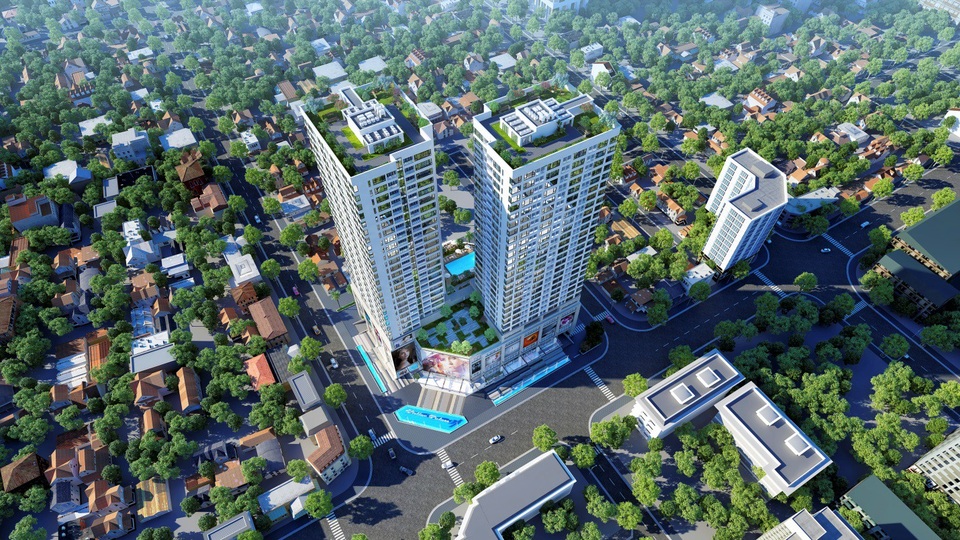Điểm nóng của thị trường BĐS phía Tây Hà Nội - 1 Ảnh phối cảnh dự án