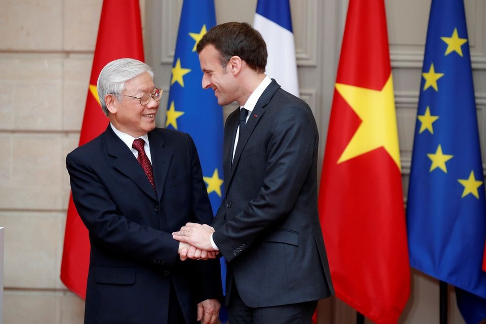 Hình ảnh Tổng Bí thư Nguyễn Phú Trọng hội đàm với Tổng thống Pháp tại Điện Elysee - 10 Hình ảnh Tổng Bí thư Nguyễn Phú Trọng hội đàm với Tổng thống Pháp tại Điện Elysee - 10