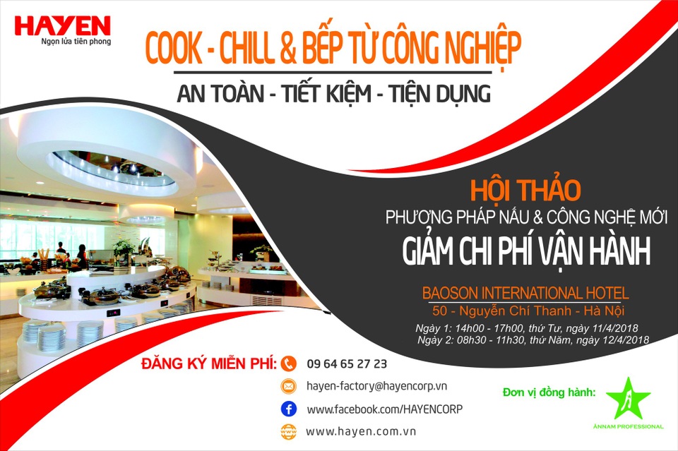 HAYEN- Mời dự hội thảo về giải pháp giảm chi phí vận hành trong nhà hàng, khách sạn tại Hà Nội - 1