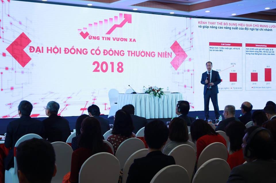 Techcombank đang đàm phán để bán cổ phiếu quỹ cho đối tác Mỹ, châu Âu - 1
Năm 2018, Techcombank đặt mục tiêu lợi nhuận trước thuế hợp nhất 10.000 tỷ đồng, tăng 24% và ngang ngửa với nhiều ngân hàng có vốn nhà nước.