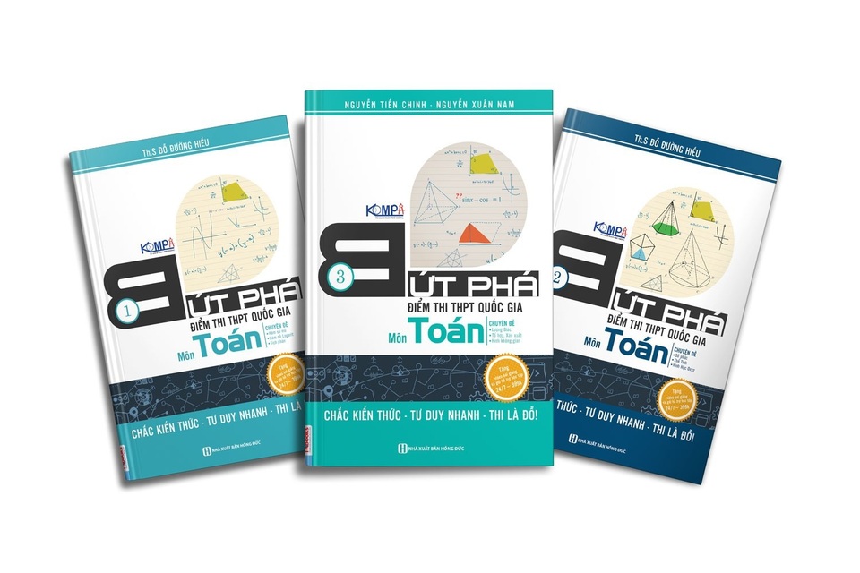 ThS Đỗ Đường Hiếu vạch lộ trình luyện thi môn Toán THPTQG 2018 - 3
Trọn bộ 3 cuốn luyện thi môn Toán THPTQG được thầy Hiếu giới thiệu.