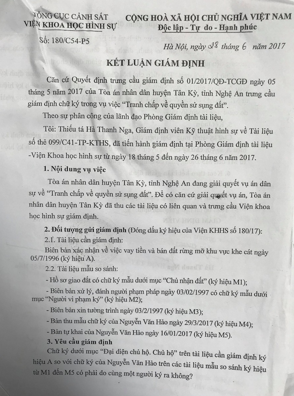Giả mạo chữ ký chiếm đất rừng người khác! - 8 Giả mạo chữ ký chiếm đất rừng người khác! - 8