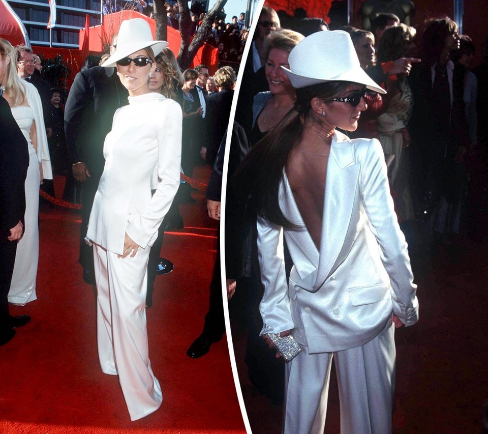 Những bộ đầm “hài hước” nhất từng xuất hiện trên thảm đỏ Oscar - 7 Nữ ca sĩ Celine Dion tại Oscar 1999