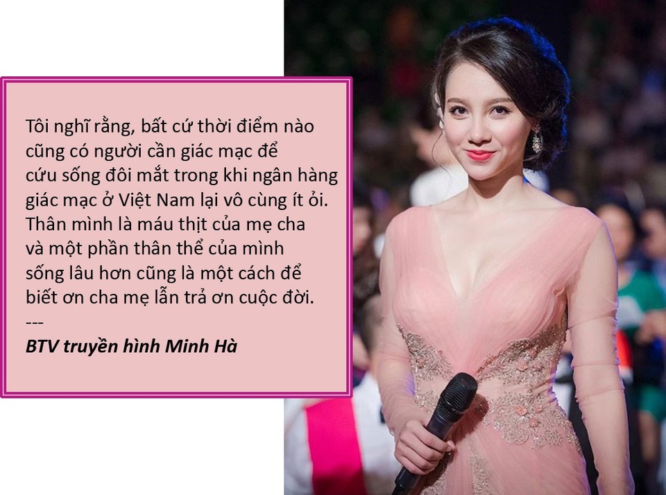 Xem thêm: BTV Minh Hà, Hạnh Phúc bất ngờ làm đơn hiến giác mạc