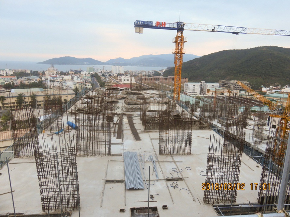 Thi công thần tốc tại dự án P.H Complex Nha Trang - 2 Tất cả 3 block đều đảm bảo tiến độ xây dựng được đề ra