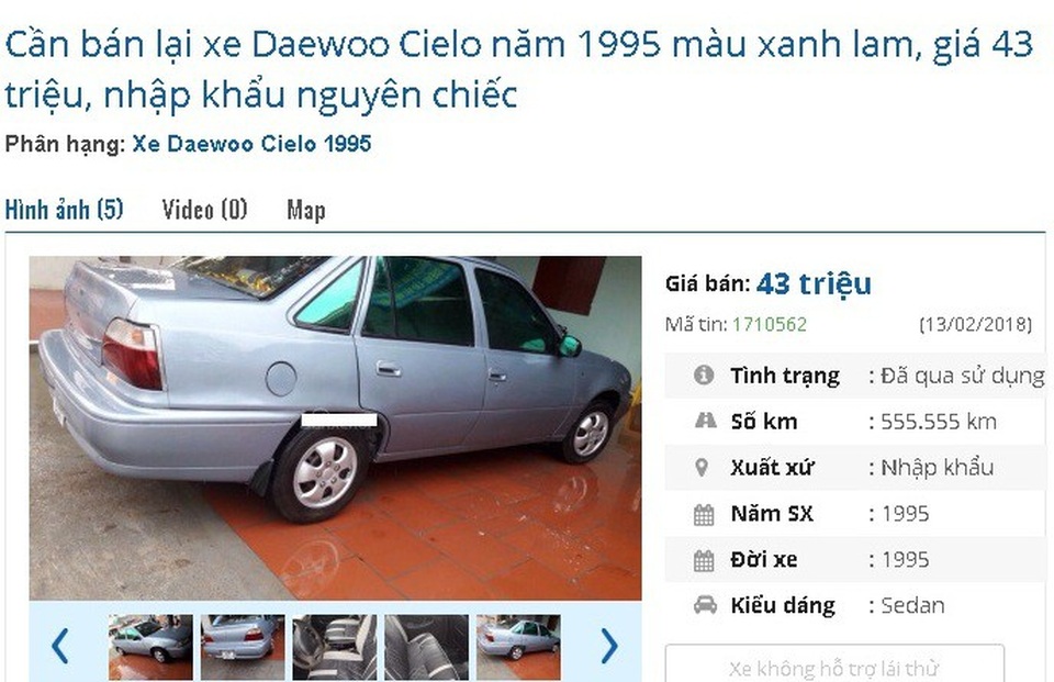 Sốc chỉ với 40 triệu đồng, bạn mua được những ô tô cũ chính hãng này tại Việt Nam - 4 Sốc chỉ với 40 triệu đồng, bạn mua được những ô tô cũ chính hãng này tại Việt Nam - 4