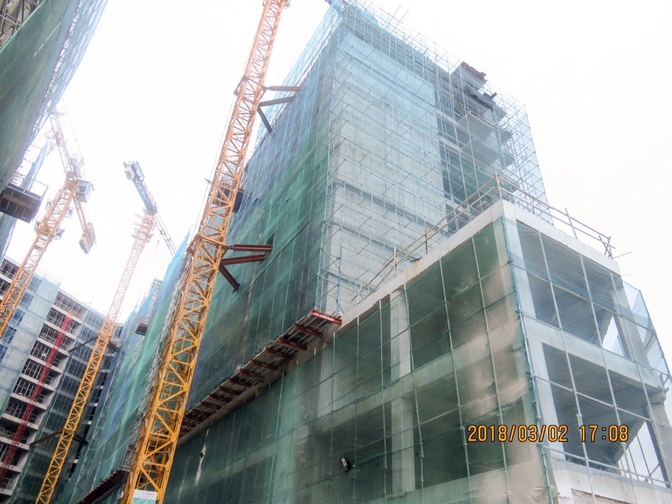 Thi công thần tốc tại dự án P.H Complex Nha Trang - 4 Hiện dự án P.H Complex Nha Trang đang thi công đến tầng 15