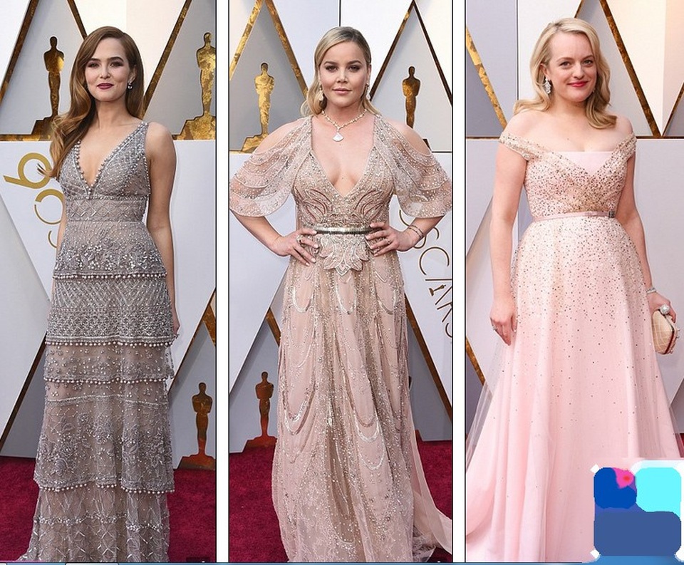 Người đẹp dập dìu khoe dáng trên thảm đỏ Oscar - 18
Zoey Dutch, Abbie Cornish và Elisabeth Moss