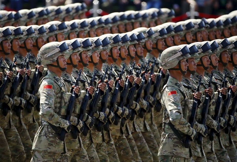 Trung Quốc tăng mạnh ngân sách quốc phòng - 1
Binh sĩ Trung Quốc tham gia một cuộc diễu binh. (Ảnh: Reuters)