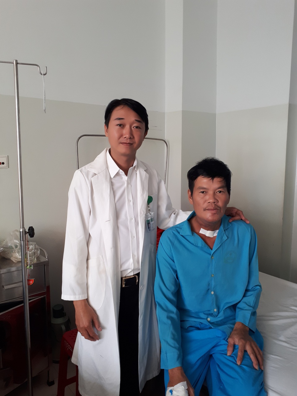 Phẫu thuật thành công ung thư lưỡi lan rộng với phương pháp vi phẫu tạo hình - 1 Bệnh nhân K. đã phục hồi sau khi phẫu thuật