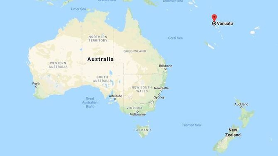 Thực hư việc Trung Quốc xây căn cứ quân sự ở Nam Thái Bình Dương - 1
Vanuatu cách Australia khoảng 2.000km về phía đông. (Ảnh: Google Maps)