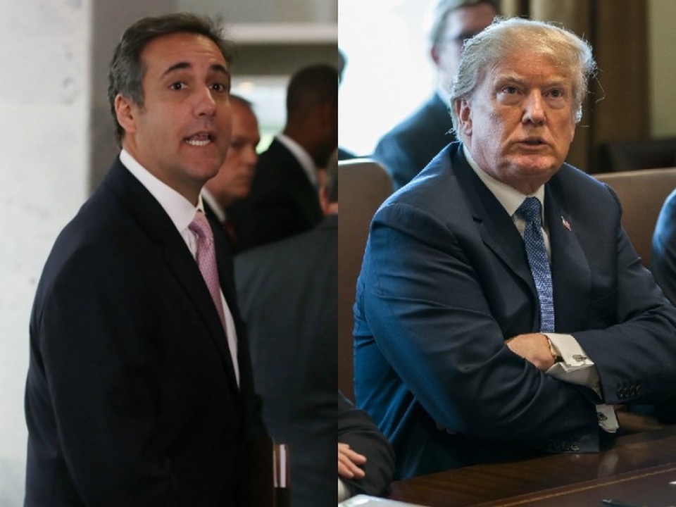 
Tổng thống Mỹ Donald Trump (phải) và luật sư riêng Michael Cohen (Ảnh: Getty)
