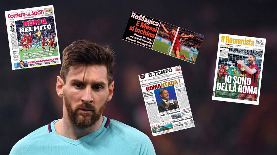 Báo chí thế giới ngợi ca chiến tích kỳ diệu của AS Roma trước Barcelona - 1 Báo chí thế giới ngợi ca chiến tích của AS Roma