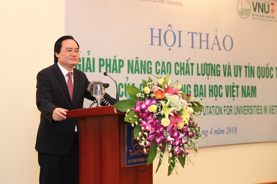 Đại học Việt Nam nên lựa chọn bảng xếp hạng quốc tế nào? - 4
Bộ trưởng Bộ GD&ĐT Phùng Xuân Nhạ