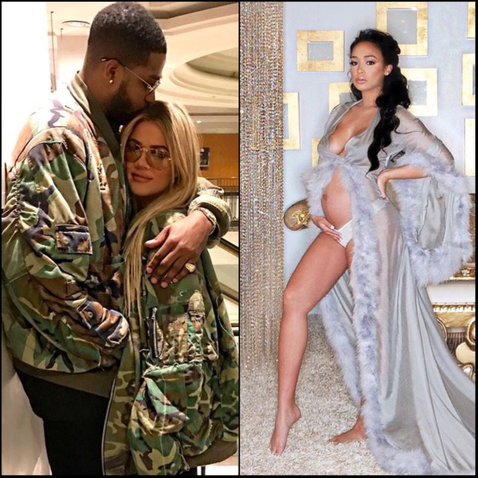 
Tristan và Khloe xác nhận hẹn hò vào tháng 12/2016 và hiện tại Khloe mang thai đã 9 tháng còn Jordan (phải) đã sinh 1 cậu con trai
