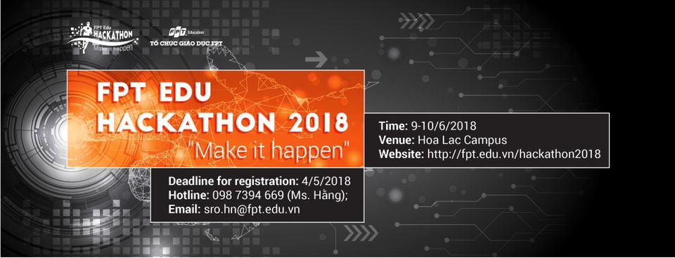 FPT Edu Hackathon 2018 chính thức khởi động - 1 FPT Edu Hackathon 2018 chính thức khởi động - 1