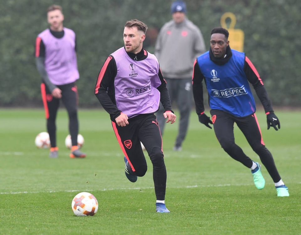 Arsenal ra sức tập luyện, sẵn sàng làm khách trước CKSA - 11
Ở lượt đi Ramsey đã tỏa sáng với một cú đúp vào lưới CSKA