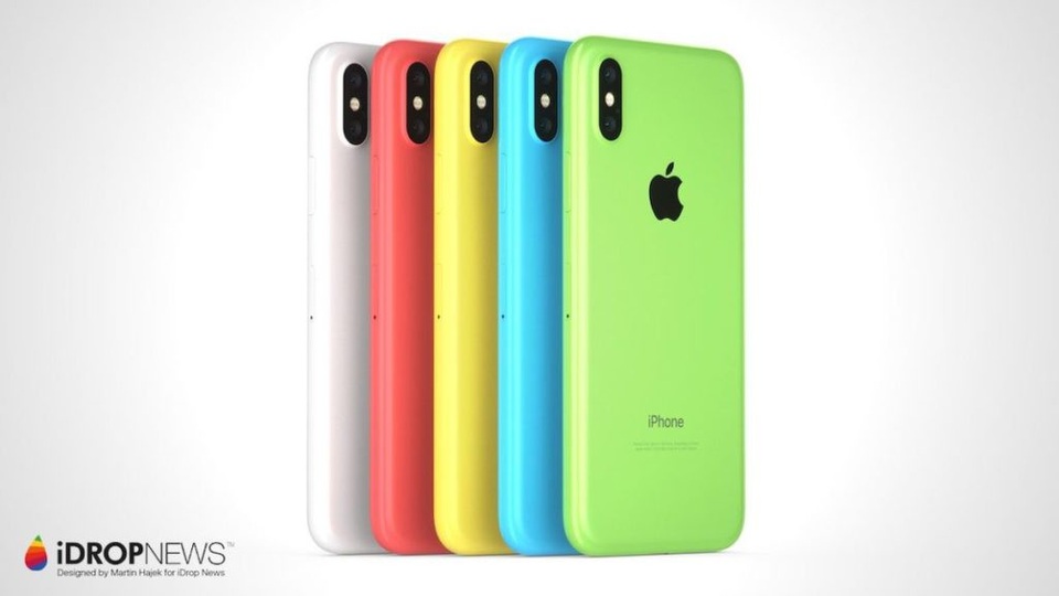Choáng ngợp trước loạt ý tưởng iPhone X đẹp "mê hồn" - 12 iPhone Xc với vỏ nhựa vô cùng trẻ trung và bắt mắt.