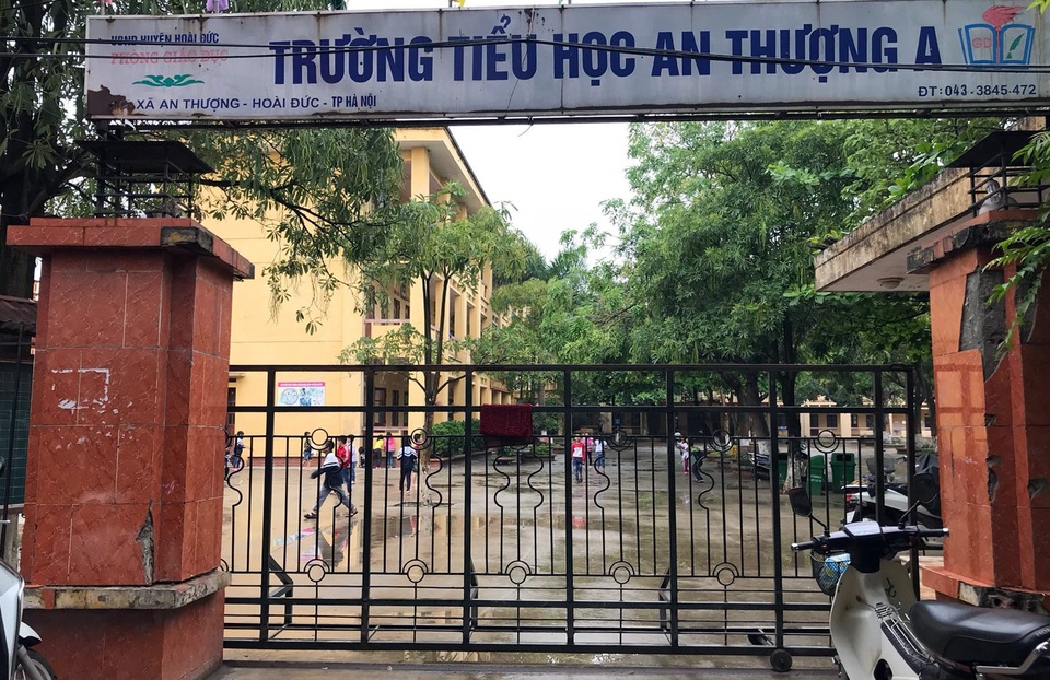 Trường Tiểu học An Thượng A, nơi xảy ra vụ việc.