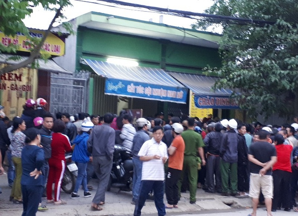 Hiện trường xảy ra vụ việc