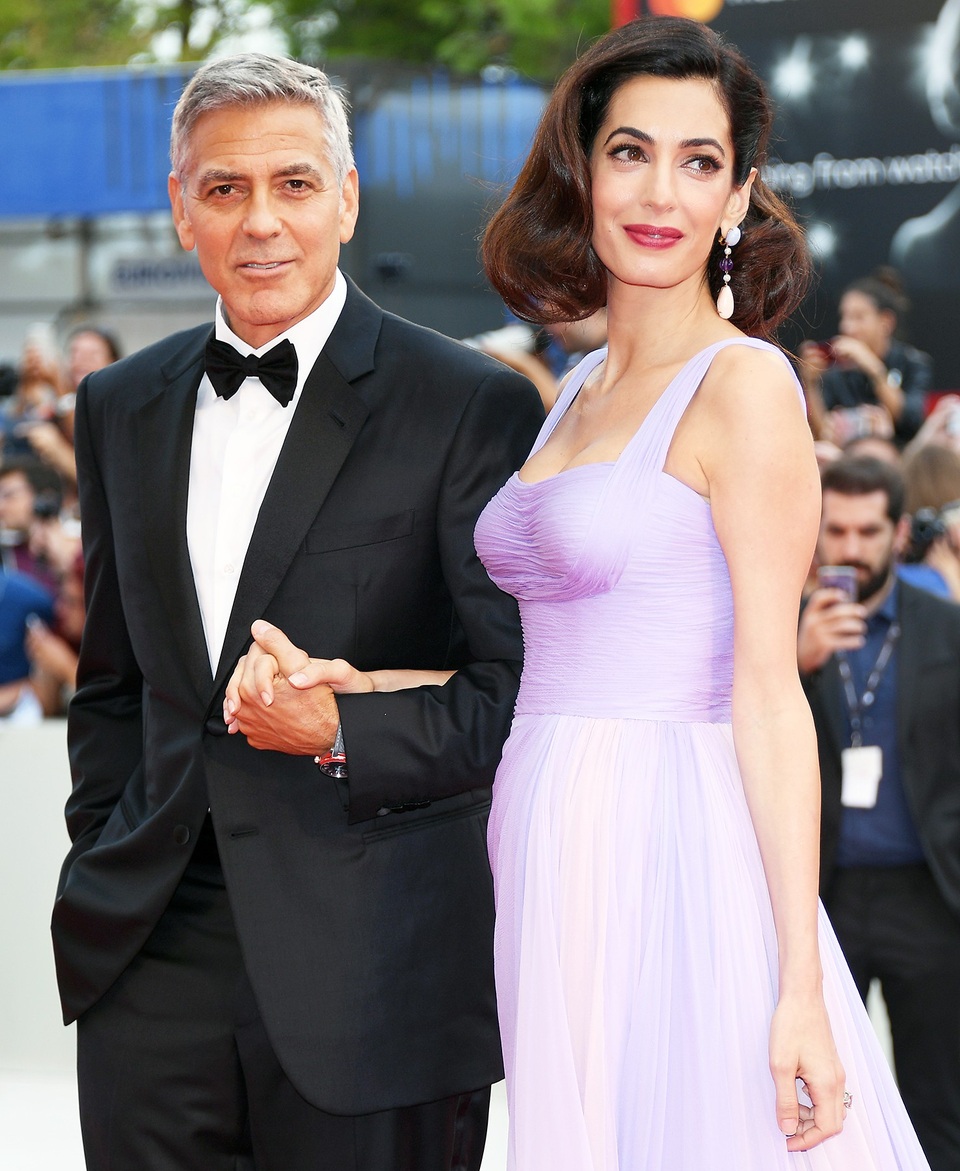 Tại sao tài tử nổi tiếng chuyển sang hẹn hò… “người đẹp trí tuệ”? - 2 George Clooney và vợ - Amal Clooney