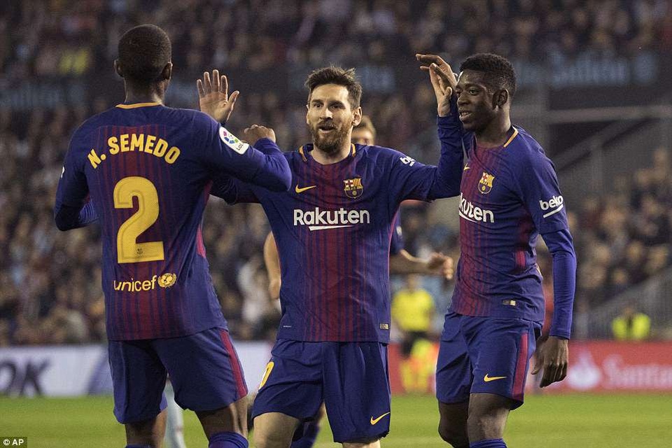 Chơi thiếu người, Barcelona hòa thất vọng Celta Vigo - 3
Barcelona liên tục dẫn trước và Messi được tung vào sân ở hiệp 2