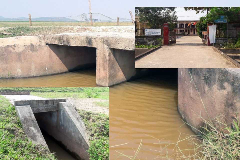 Vụ dân “tố” xã thiếu minh bạch trong thu chi tài chính: Ban thường vụ Đảng ủy xã có dấu hiệu vi phạm? - 4 Chiếc cống nội đồng do nhân dân xóm 7 làm được xã thanh toán số tiền khoảng 13 triệu đồng. Và một chiếc cống nội đồng khác (ảnh nhỏ) do UBND xã thi công nó có trị giá 33 triệu đồng.