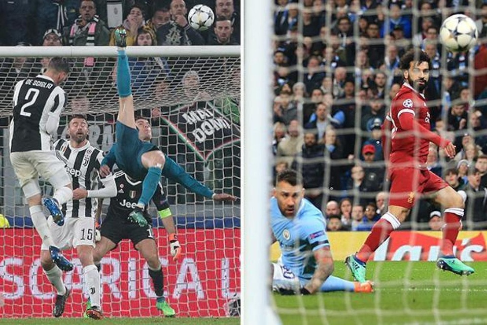 Lập siêu phẩm “xe đạp chổng ngược”, C.Ronaldo vẫn ngậm ngùi xếp sau Salah - 1 Bàn thắng của Salah vào lưới Man City được đánh giá đẹp hơn siêu phẩm xe đạp chổng ngược của C.Ronaldo