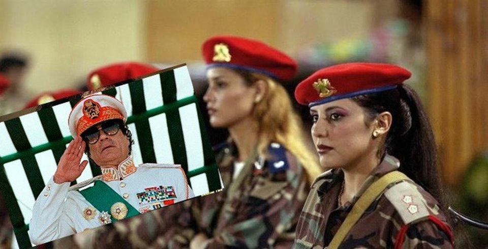 Phiên dịch viên của Đại tá Gaddafi tiết lộ những bí mật khó ngờ - 1
Đại tá Gaddafi và các nữ cận vệ