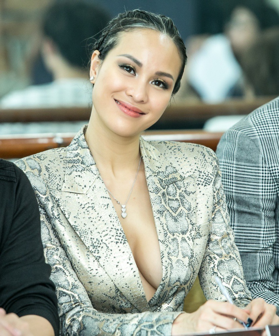 Phương Mai đã bay từ TP HCM ra Hà Nội để ngồi ghế giám khảo vòng casting cuộc thi Siêu mẫu Việt Nam 2018 khu vực phía Bắc.