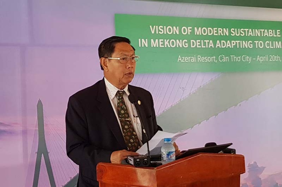 ĐBSCL: Tìm cách phát triển du lịch thích ứng với biến đổi khí hậu - 1 Ông Lê Văn Tâm - Phó chủ tịch thường trực UBND TP Cần Thơ phát biểu tại hội thảo