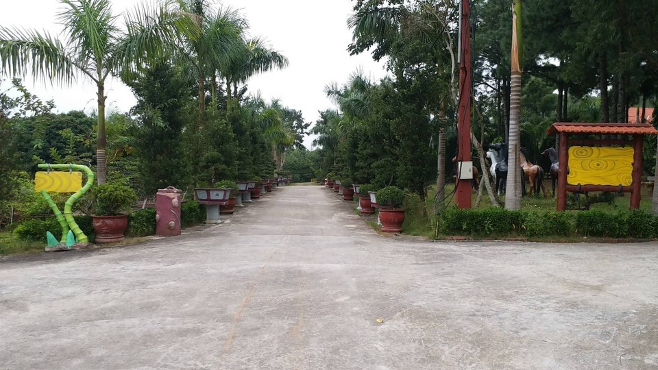 Đột nhập biệt phủ "hoành tráng nhất Quảng Ninh" trên đất rừng - 5
Lối cổng dẫn vào biệt phủ.