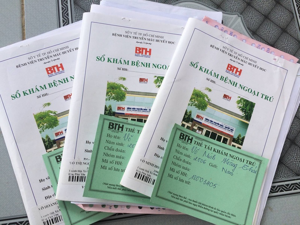 Chồng mất vì tai nạn, vợ một mình gồng gánh cứu 3 con bị tan máu bẩm sinh - 8 Kết quả khám bệnh của 3 cháu tại bệnh viện Truyền Máu Huyết Học TP.HCM