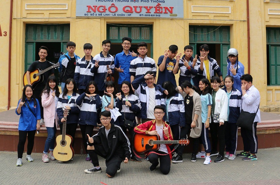 Nam sinh đất Cảng được 8 đại học Mỹ “chào đón” với học bổng tiền tỷ - 4 CLB âm nhạc ở trường THPT Ngô Quyền do Thái Thành Nhân sáng lập và làm chủ tịch.
