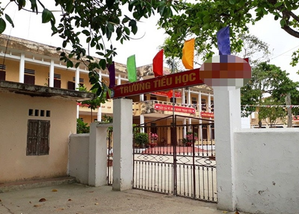 
Trường tiểu học nơi cháu H. theo học.
