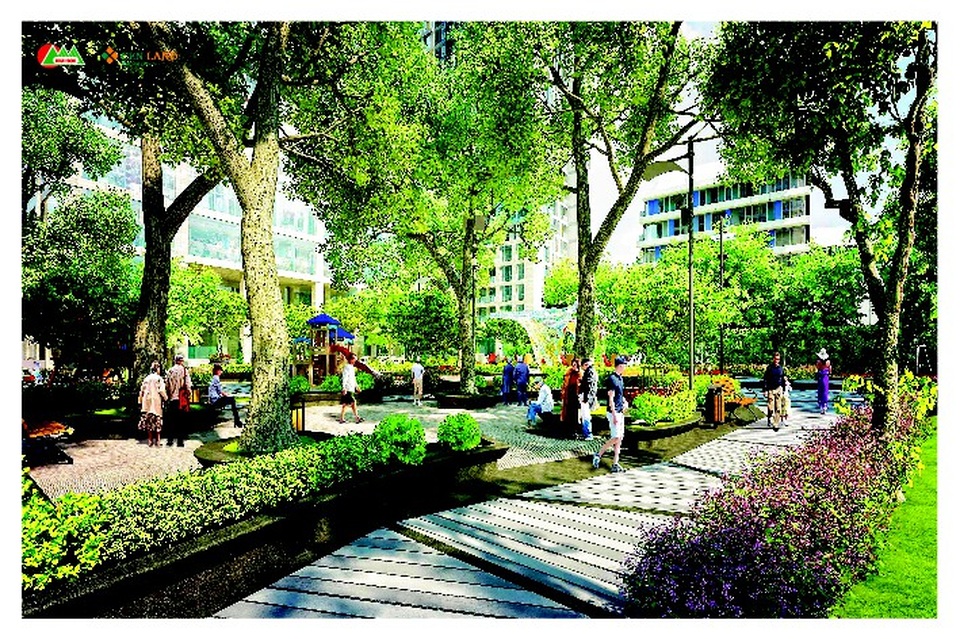 Hà Nội: Nhà phố thương mại trong các khu đô thị lớn ngày càng đắt giá - 2 Khai Sơn Town không chỉ mang đến những giá trị thương mại mà còn mang đến không gian sống thư thái cho cư dân tương lai