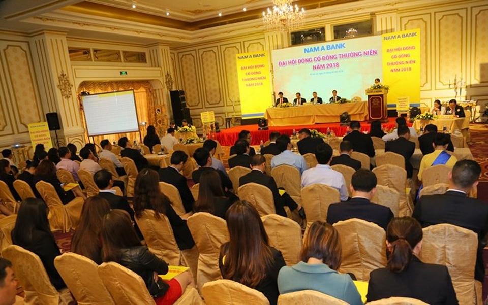 ĐHCĐ Nam A Bank: Chính thức có tân "thuyền trưởng", chia cổ tức 11% bằng cổ phiếu - 1
Ngày 28/4, Ngân hàng TMCP Nam Á (Nam A Bank) đã tổ chức Đại hội đồng cổ đông thường niên năm 2018.