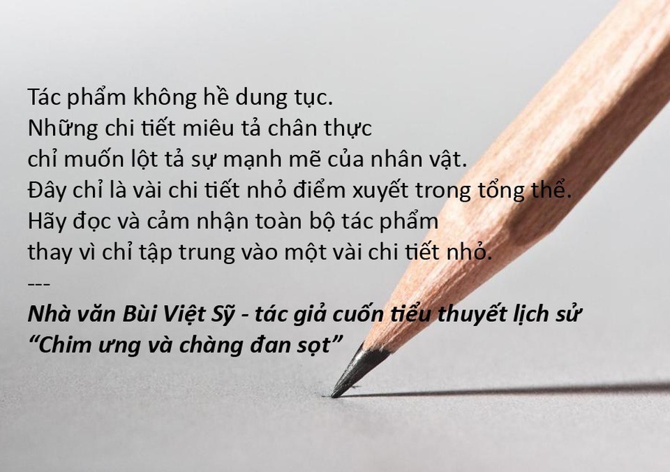 Tiểu thuyết lịch sử gây tranh cãi; phát sốt với anh em “hoàng tử xiếc” - 2 Xem thêm: Bị “tố” tiểu thuyết lịch sử có “sex dung tục”: Tác giả Bùi Việt Sỹ nói gì?