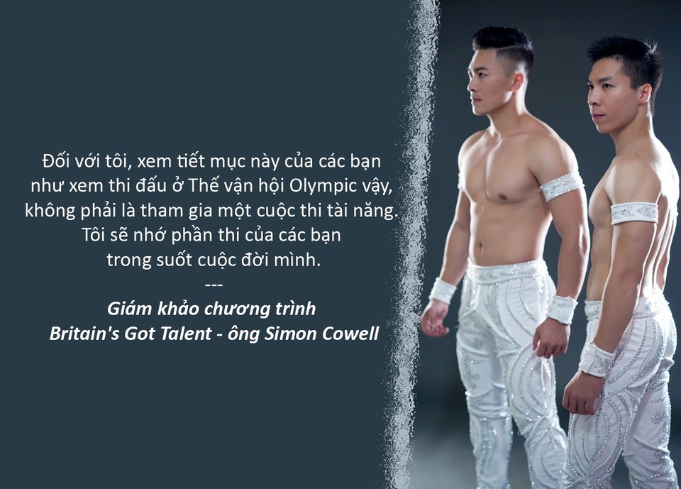 Tiểu thuyết lịch sử gây tranh cãi; phát sốt với anh em “hoàng tử xiếc” - 6 Xem thêm: Quốc Cơ - Quốc Nghiệp vượt tầm cuộc thi Tìm kiếm tài năng nước Anh
Khán giả “Britain’s Got Talent” sửng sốt về anh em “hoàng tử xiếc” Việt Nam