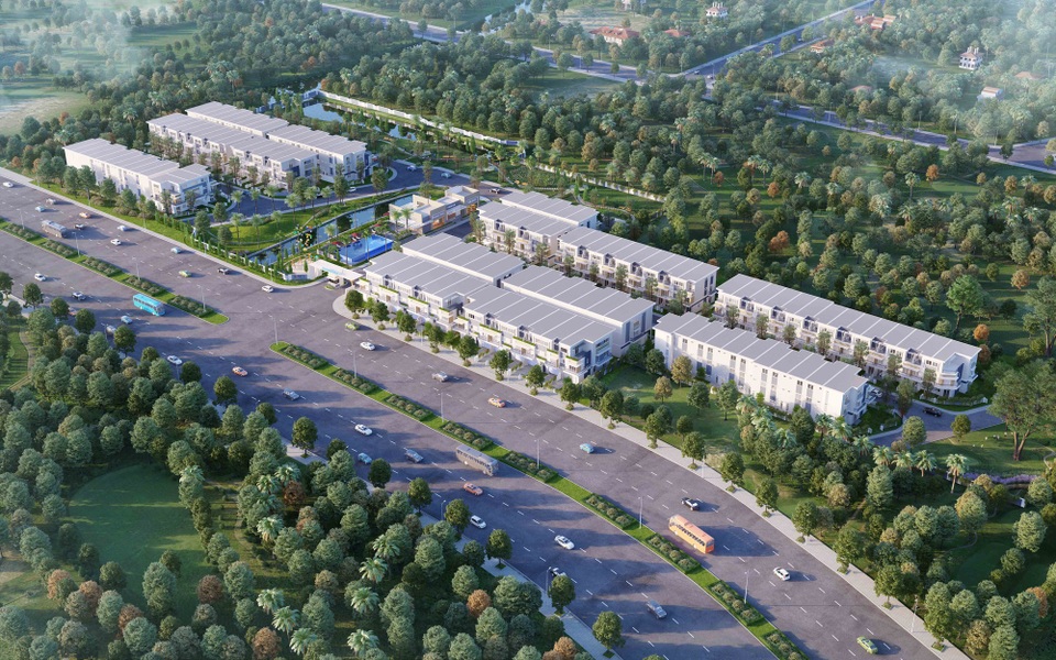 Rosita Garden khởi công xây dựng giai đoạn 2 - 1 Tổng thể dự án nhà liên kề 2 sân vườn Rosita Garden
