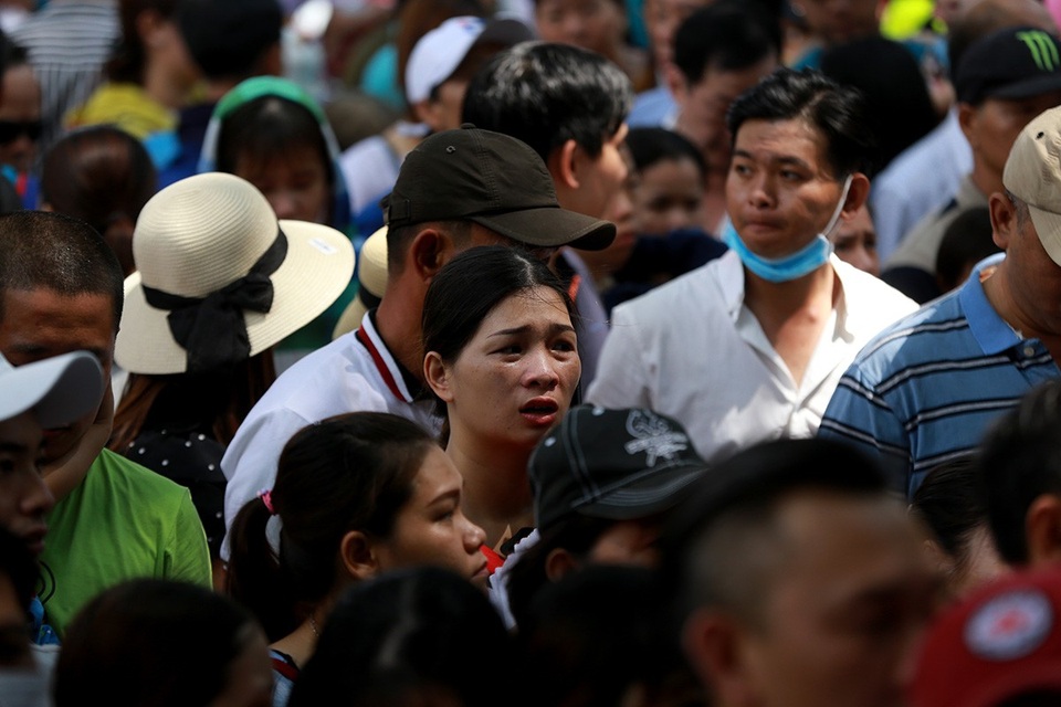 Nhiều người tỏ ra khá mệt mỏi.